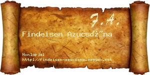 Findeisen Azucséna névjegykártya